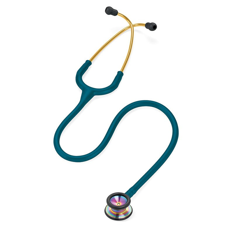 3M™ Littmann® Classic II Pediatric Stethoscope, 2153, Rainbow Chestpiece, Caribbean Blue Tube, 28 inch, 3 Each/Case