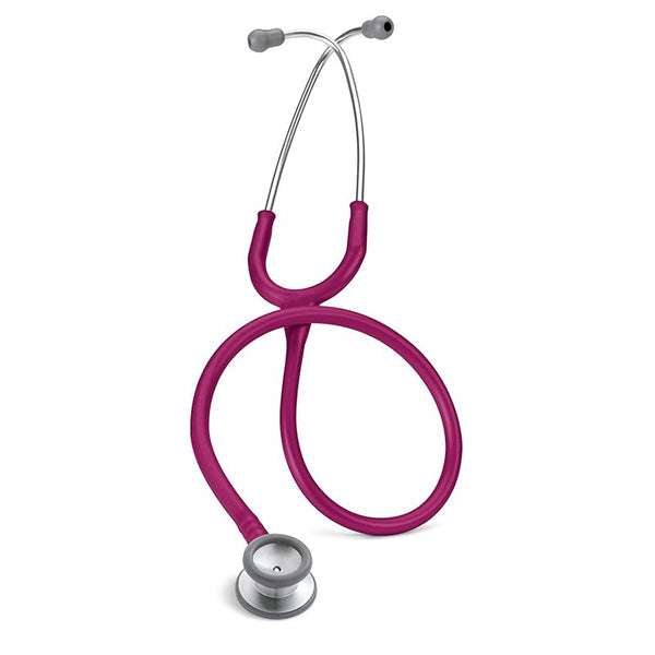 3M™ Littmann® Littmann® Classic II Pediatric Stethoscope, 2122, Standard-Finish Chestpiece, Raspberry Tube, 28 in, 3 Each/Case