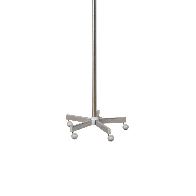 Midmark Janak 1043A Two Hooks Stainless Steel Saline Stand (IV Stand) On Rent