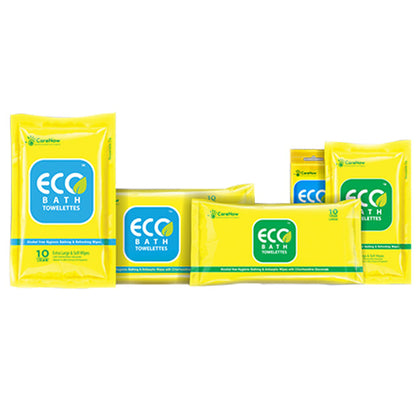 Eco Bath Antiseptic Patient Bathing Wet Towelettes (10Wipes )