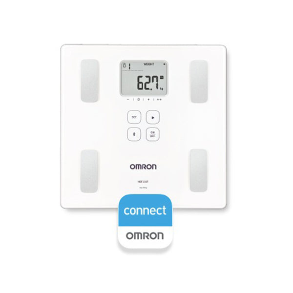 Omron HBF-222T-AP Bluetooth Body Composition Monitor with Full Body Analysis