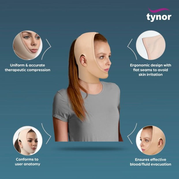 Tynor I85 Compression Garment Face Open Hood