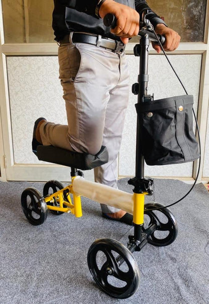 Instant Mobiliy Knee Scooter for Foot Injury | Adjustable Medical Knee Walker with Bag