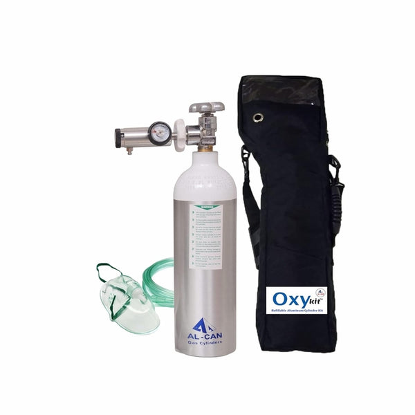 Oxykit 270L Portable Oxygen Cylinder Kit | Aluminium Medical O2 Empty Kit