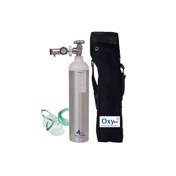 Oxykit 465L Portable Oxygen Cylinder Kit | Aluminium Medical O2 Empty Kit