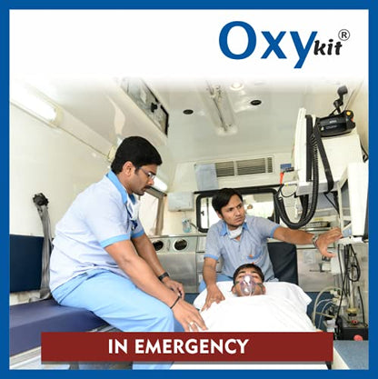 Oxykit 1365L Portable Oxygen Cylinder Kit | Aluminium Medical O2 Empty Kit