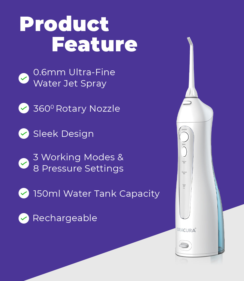 ORACURA OC150 Smart Water Flosser Lite White