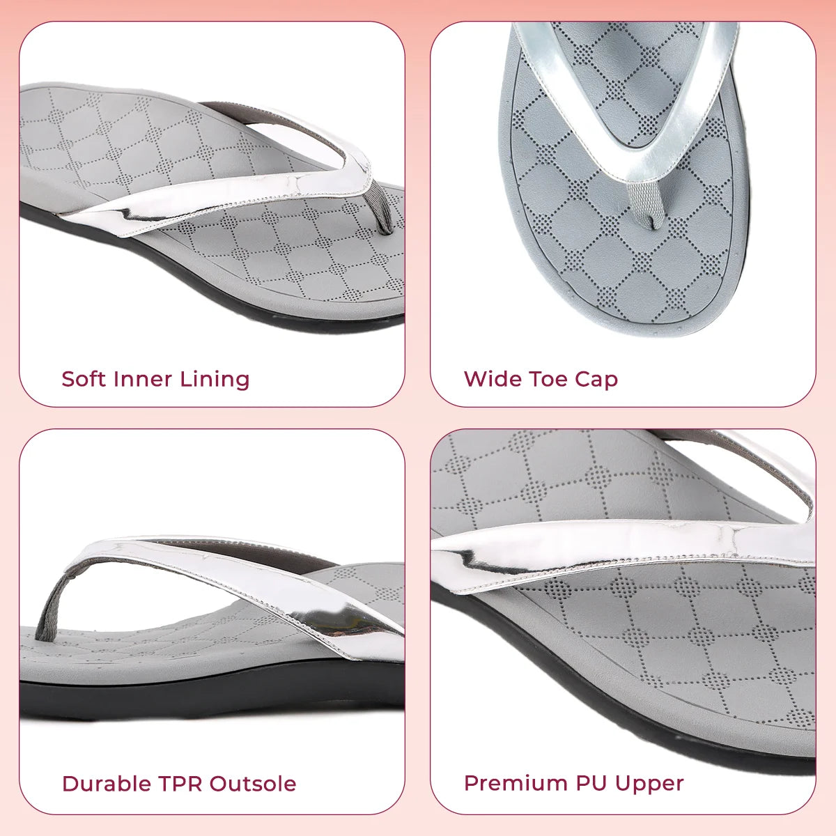 Soul Touch Alice - Silver Slipper For Women