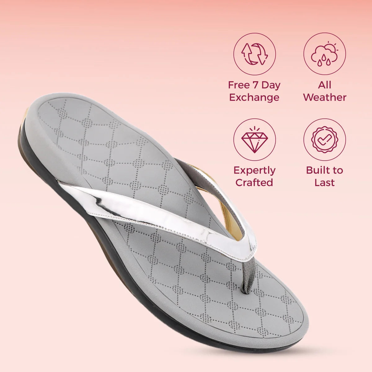 Soul Touch Alice - Silver Slipper For Women