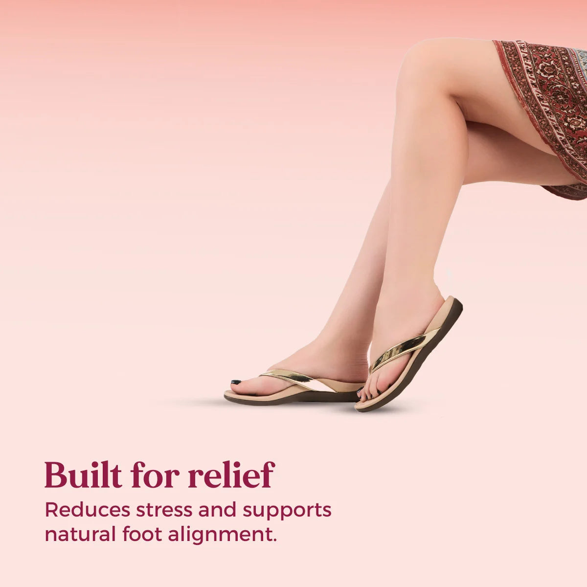 Soul Touch Alice - Gold Slipper For Women