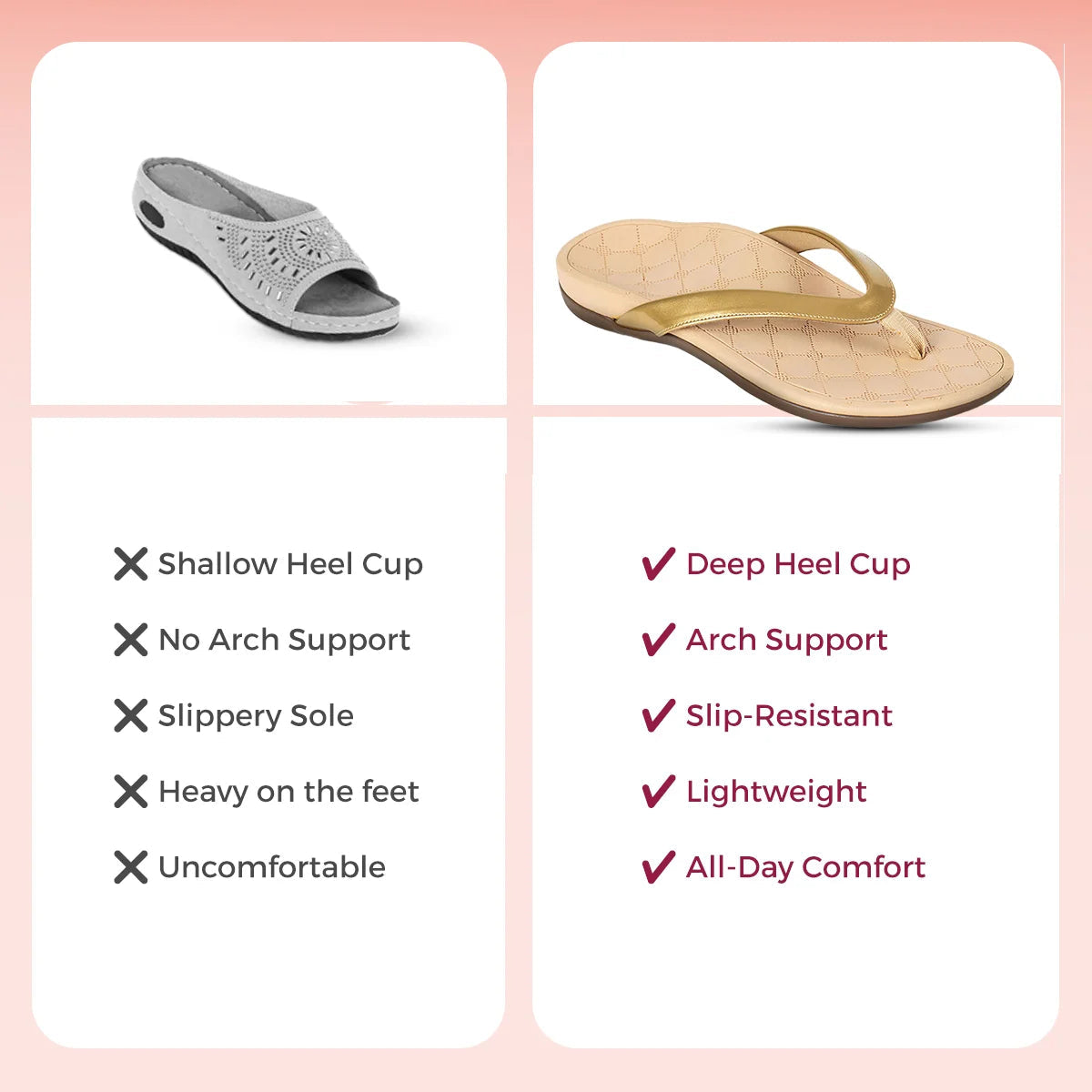 Soul Touch Alice - Gold Slipper For Women