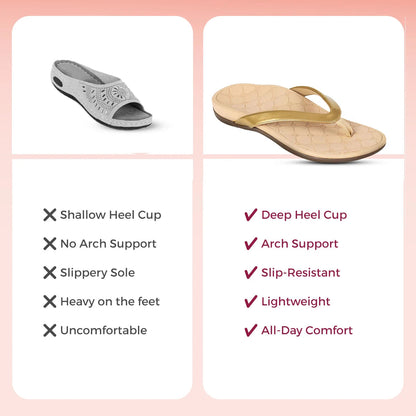 Soul Touch Alice - Gold Slipper For Women