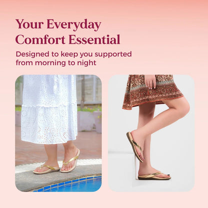 Soul Touch Alice - Gold Slipper For Women