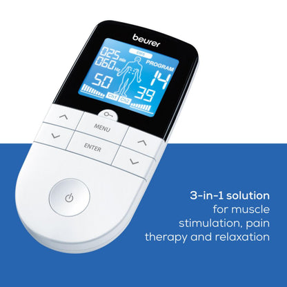 Beurer Pain Relief Products With Reliable German Technology (Digital TENS EMS EM49), White