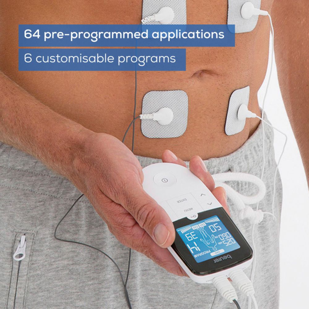 Beurer Pain Relief Products With Reliable German Technology (Digital TENS EMS EM49), White