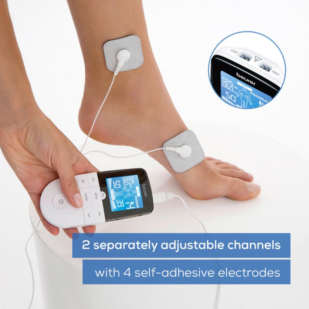 Beurer Pain Relief Products With Reliable German Technology (Digital TENS EMS EM49), White