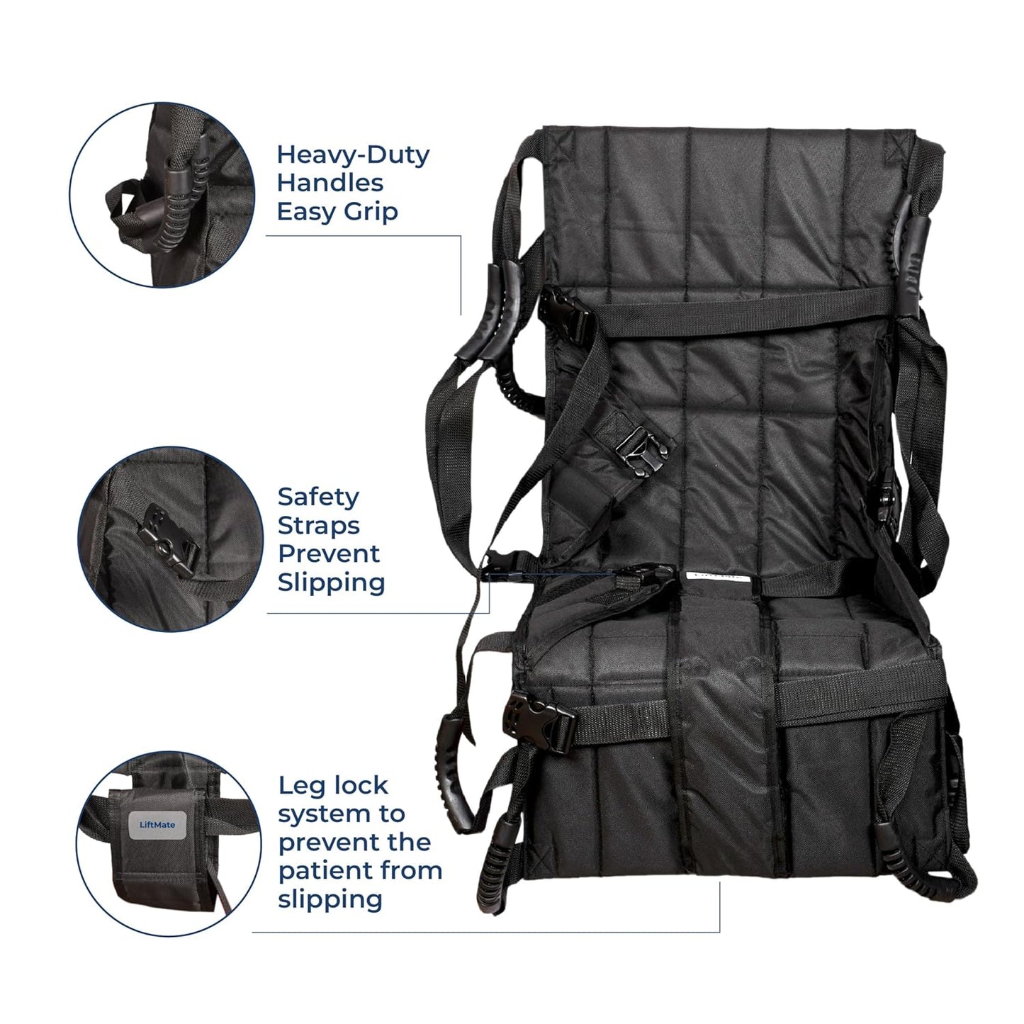 LiftMate PRO Clinical Transfer Belt | Medical-Grade Patient Lifting Aid for Physiotherapists, Hospitals & Caregivers | 360° Safety Harness | 200kg Capacity