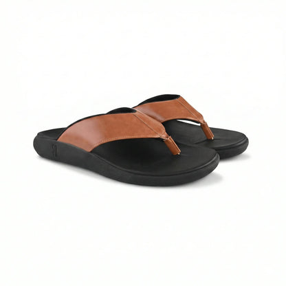 SoulTouch Nomad Brown Men’s Slipper - Premium Orthopedic Comfort Sandals for Men