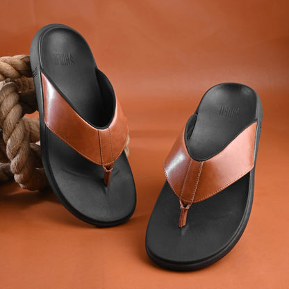 SoulTouch Nomad Brown Men’s Slipper - Premium Orthopedic Comfort Sandals for Men