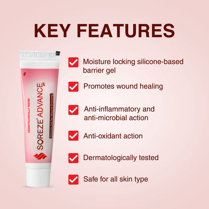 Soreze Advance Gel | Treats existing Bedsores and provides relief | 30 gm