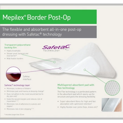 Mepilex Border Post-Op (6cm x 8cm)