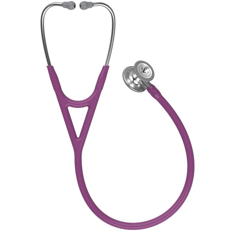 3M™ Littmann® Cardiology IV™ Stethoscope, 6156, Standard-Finish Chestpiece, Plum Tube, Stainless Stem, 3 Each/Case