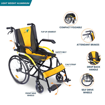 Arrex Pulse Premium Aluminium Multifoldable Wheelchair