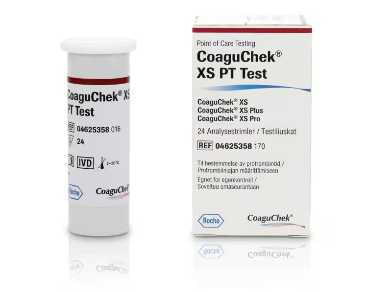 Coaguchek XS PT Test Strips - Pack of 24 Test