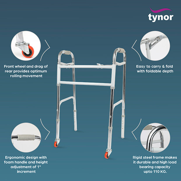 Tynor L29 Walker Invalid's HD Front Wheels