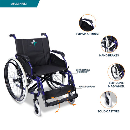 Arrex Harvey Heavy Duty Steel Wheelchair