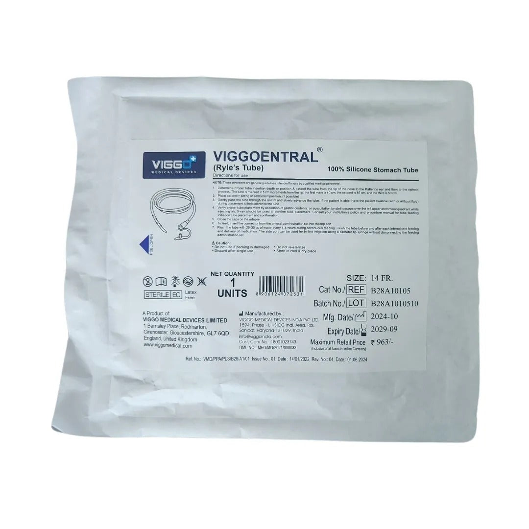 Viggo 100% Pure Silicone Ryle's Tube