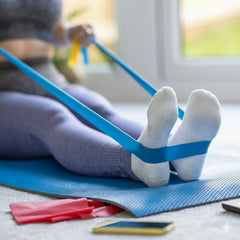 Theraband Blue Professional Latex Resistance Bands Extra Heavy Strength 5feet - Blue