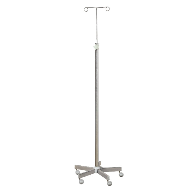 Midmark Janak 1043A Two Hooks Stainless Steel Saline Stand (IV Stand) On Rent